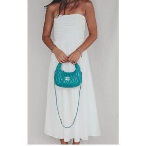 White Strapless Dress